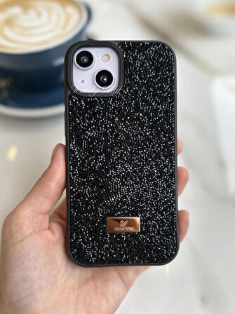 iPhone (15) uyumlu Lüks Taşlı Kılıf