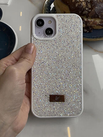 iPhone (15 Plus) uyumlu Lüks Taşlı Kılıf