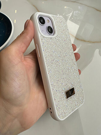 iPhone (15 Plus) uyumlu Lüks Taşlı Kılıf