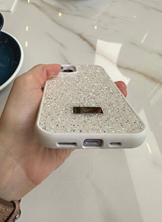iPhone (15 Plus) uyumlu Lüks Taşlı Kılıf