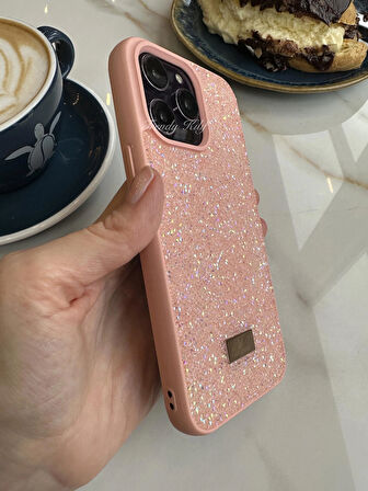 iPhone (15 Pro) uyumlu Lüks Taşlı Kılıf