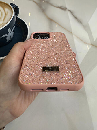 iPhone (15 Pro) uyumlu Lüks Taşlı Kılıf