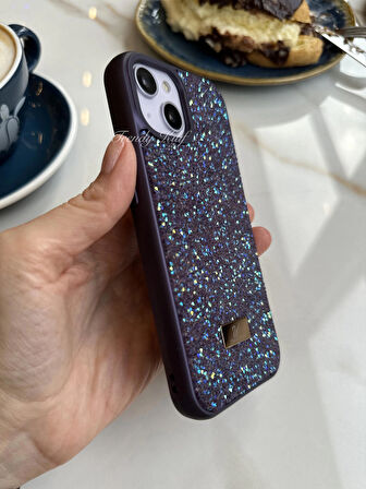 iPhone (15 Pro Max) uyumlu Lüks Taşlı Kılıf