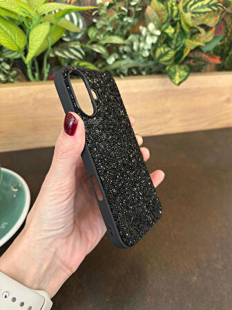 iPhone (16) uyumlu Lüks Taşlı Kılıf