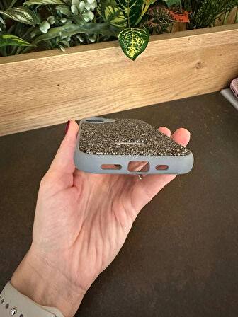 iPhone (16) uyumlu Lüks Taşlı Kılıf