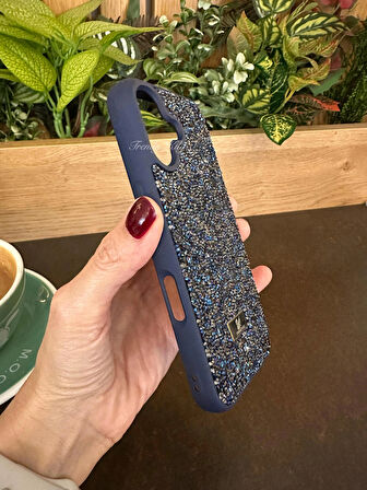 iPhone (16) uyumlu Lüks Taşlı Kılıf