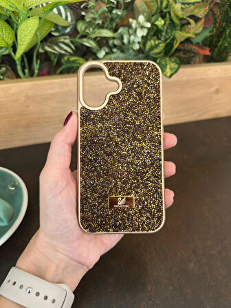 iPhone (16) uyumlu Lüks Taşlı Kılıf