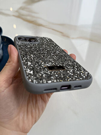 iPhone (16 Pro) uyumlu Lüks Taşlı Kılıf