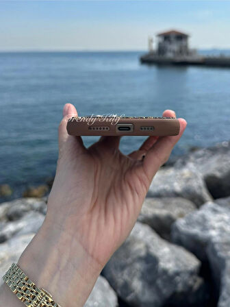 iPhone (16 Pro) uyumlu Lüks Taşlı Kılıf