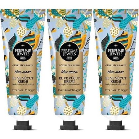Eyüp Sabri Tuncer Perfume Jewels Blue Moon El Kremi 50ML x 3 Adet