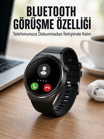 Akıllı Saat Nabız Sensörlü Bildirim Görebilen Spor Modları GPS Takibi Yeni Nesil