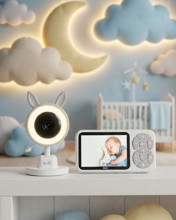 Bebek Kamerası Karşılıklı Konuşma RGB Işık Gece Görüşü ve Sıcaklık Alarmı