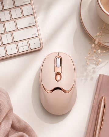Şarjlı Kablosuz Mouse Sessiz Tıklama Bluetooth ve USB Destekli