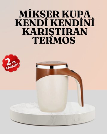 Paslanmaz Çelik Şarjlı Karıştırma Kupa – Otomatik Manyetik Blender Fincan