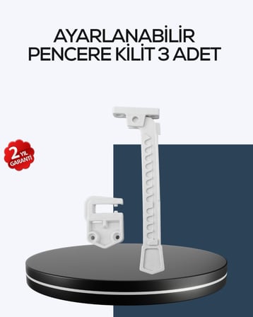 Cam Pencere Güvenlik Kilidi Açılma Sınırlayıcı Aparat 3 Adet
