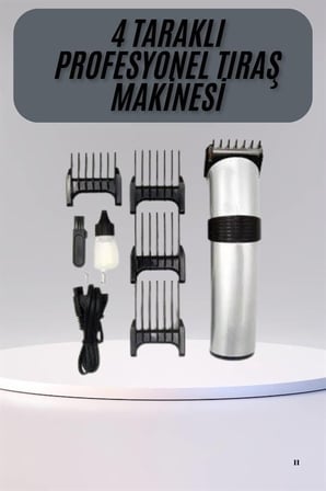 Hassas Ciltlere Özel Saç Sakal ve Vücut Kuaför Tipi Şarjlı Tıraş Makinesi