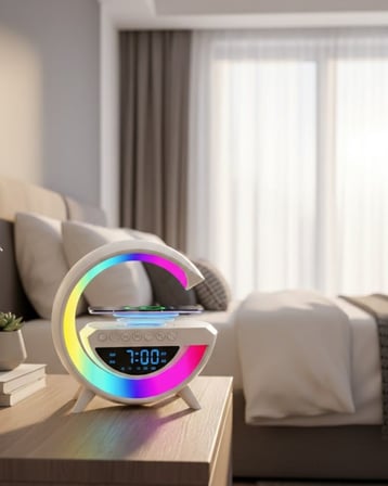 RGB Işıklı Kablosuz Hoparlör Bluetooth USB FM TF Kart Destekli