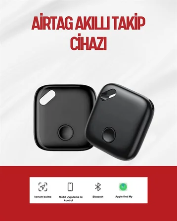 iOS Uyumlu Smart Tag | Uzun Pil Ömrü | Bul Uygulaması ile Entegre Akıllı Takip Cihazı