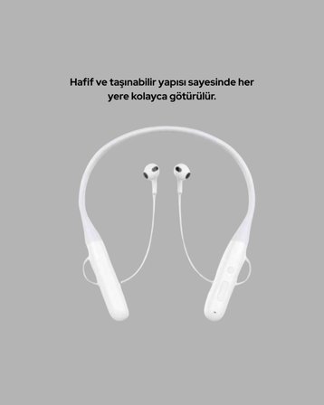 USB Şarjlı Uzun Ömürlü Boyun Askılı Bluetooth Kulaklık