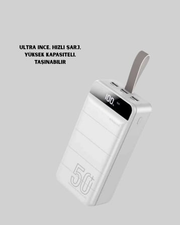 50000mAh LED Göstergeli Taşınabilir Şarj Cihazı