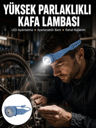 Hafif ve Taşınabilir Kamp Kafa Lambası Ayarlanabilir Işık Yeni Nesil