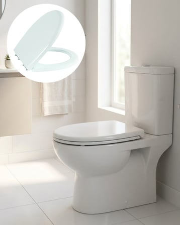 Standart Klozet Kapağı Universal Uyumlu Kolay Temizlik Kaydırmaz Taban Tasarım