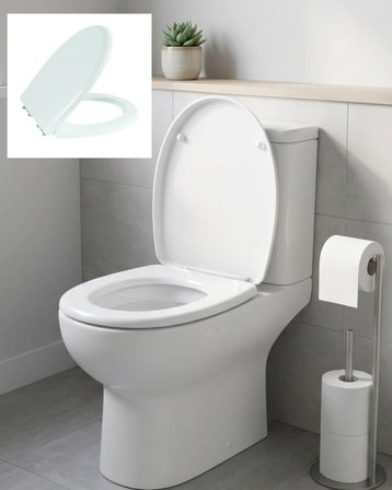 Standart Klozet Kapağı Kolay Montaj Dayanıklı Plastik Universal Uyumlu Tasarım