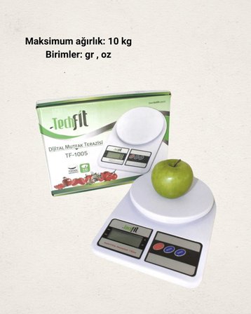 Hassas Ölçüm İçin Dijital Mutfak Tartısı – 10 Kg Kapasiteli Yeni Nesil