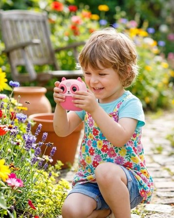 Çocuklar İçin Anında Baskılı Kamera 6 Renk Kalem 5 Rulo Kağıt Hediyeli Eğitici Eğlenceli Fotoğraf Makinesi