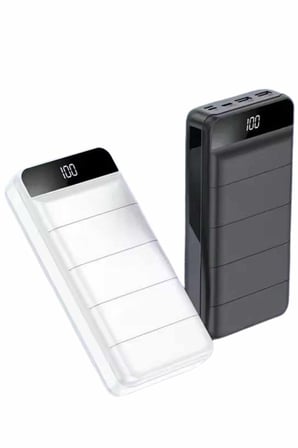 Powerbank 50.000 Mah Dijital Göstergeli Taşınabilir 4 Portlu Hızlı Powerbank