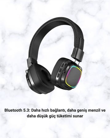Yüksek Ses Kaliteli Kablosuz Kulak Üstü Kulaklık – BT 5.3