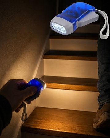 Şarj Gerektirmeyen El Feneri 3 LED Kompakt Acil Durum Lambası