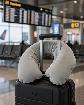 Şişme Boyun Yastığı Seyahat Uyumlu Suya Dayanıklı Konforlu Uyku Desteği