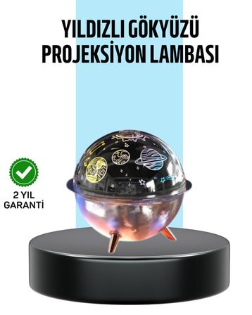 Uzay Temalı Projeksiyonlu Nemlendirici Usb Güçlü Gece Lambası