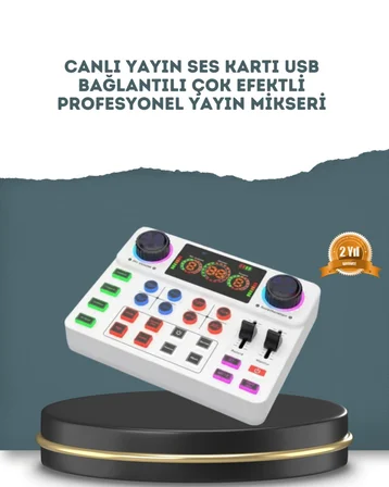 Gürültü Engelleme Özellikli Canlı Yayın Ses Kartı
