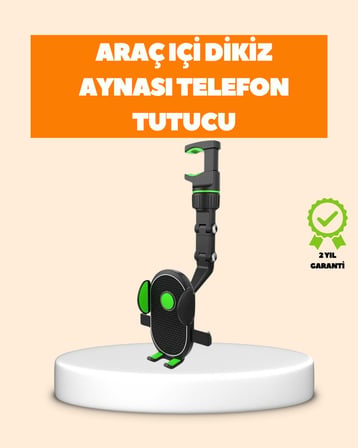 Dikiz Aynasına Takılan Telefon Tutucu Ayarlanabilir Çok Yönlü Araç Aksesuarı
