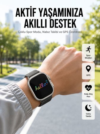 Akıllı Saat Çok Fonksiyonlu Uzun Pil Ömürlü Çağrı Cevaplayabilen Kol Saati