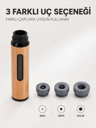 Taşınabilir Küllük İnce Orta Kalın 3 Farklı Uçlu Mini Küllük