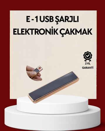 USB Şarjlı Alevsiz Elektronik Çakmak – Rüzgara Dayanıklı, Gazsız, Güvenli Kullanım