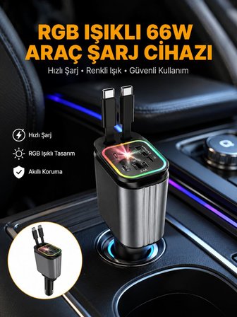 Kia, Seat, Mazda, Mitsubishi Araçlar için Çok Fonksiyonlu Araç Şarj Adaptörü Yeni Nesil