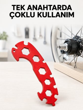 Çoklu Bisiklet Anahtarı 6 7 8 9 10 11 12 13 14 15 16 17 mm Tamir Aparatı