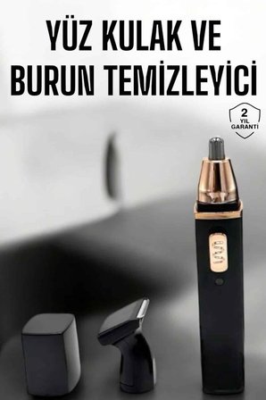 seyahat tipi mini taşınabilir siyah burun kulak yanak kıl ve tüy temizleme makinesi