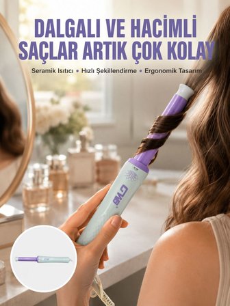 Hızlı Isınan, Kompakt ve Güvenli – Tüm Saç Tiplerine Uygun Kıvırma Cihazı Yeni Nesil