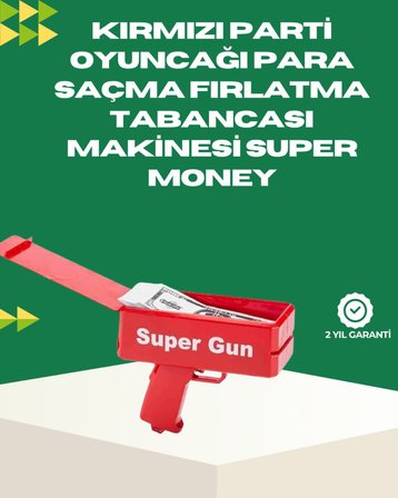 Elektrikli Money Gun Oyuncak Parti Tabancası