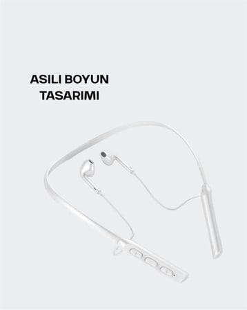 Boyun Askılı Kablosuz Kulaklık – Uzun Süreli Batarya Performansı