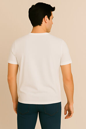 TREND KAPINDA LACOSTE BEYAZ BİSİKLET YAKA T-SHIRT – SÜPREME