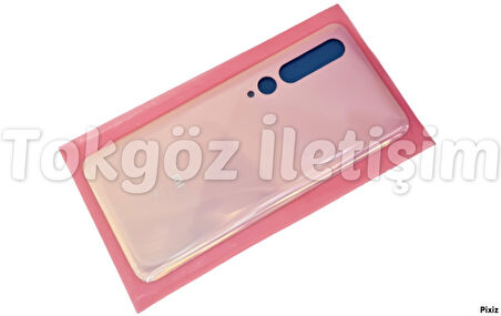 Xiaomi Mİ 10 Arka Kapak Batarya Pil Kapağı 5G (CAM) PEMBE