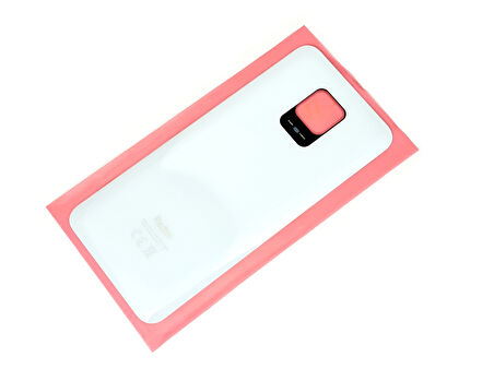 Xiaomi Redmi NOTE 9S NOTE 9 PRO Arka Kapak Batarya Kapağı (CAM) BEYAZ