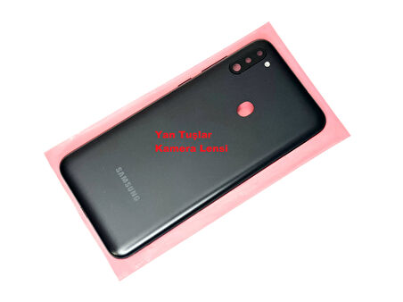 Samsung Galaxy M11 KASA Arka Pil Batarya Kapağı Siyah