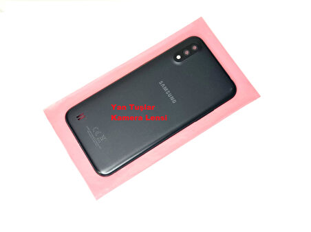Samsung Galaxy A01 Kasa Arka Pil Batarya Kapağı SİYAH
